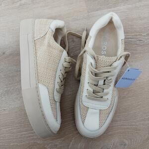 NWT! Aerosoles Bramston Casual Raffia Sneakers Size 9.5